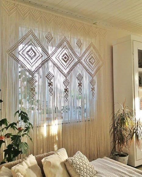 Macrame Curtains Tapestry For Home 7 feet - Leechoo
